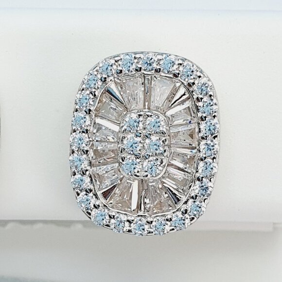 - "925 Sterling Silver Cubic Zirconia Earrings, U19254836 - Picture 9 of 11